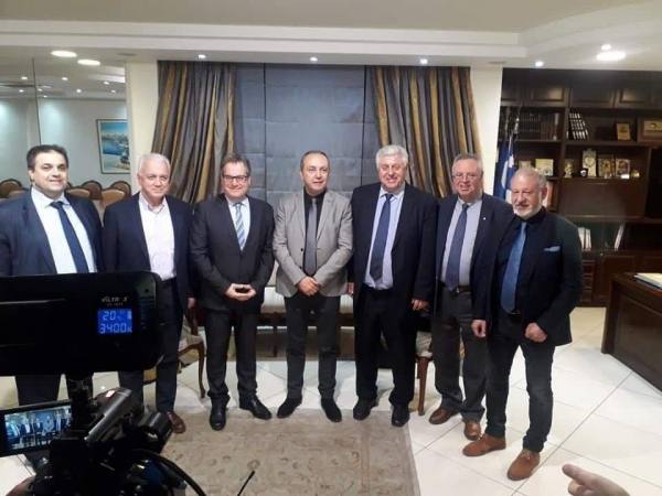 Συνάντηση του Αντιπεριφερειάρχη Καβάλας Κώστα Αντωνιάδη με τον Υφυπουργό Εσωτερικών Μακεδονίας Θράκης Θόδωρο Καράογλου