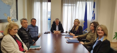 Συνάντηση εργασίας του Περιφερειάρχη ΑΜΘ με τη Συντονίστρια του πρωθυπουργικού γραφείου στη Θεσσαλονίκη κ. Έλενα Σώκου