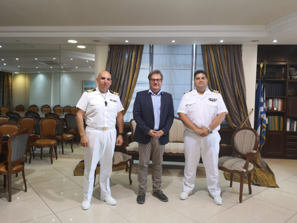 Εθιμοτυπική επίσκεψη του νέου Διοικητή της 2ης Περιφερειακής Διεύθυνσης Λιμενικού Σώματος Ελληνικής Ακτοφυλακής, Πλοίαρχου Λ.Σ., Σπύρου Ευαγγελίδη